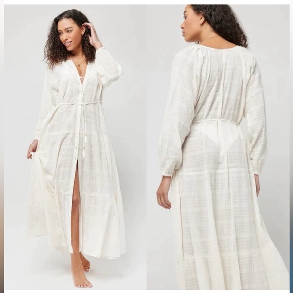 L*Space Cream Maxi Dress - Picture 1 of 5